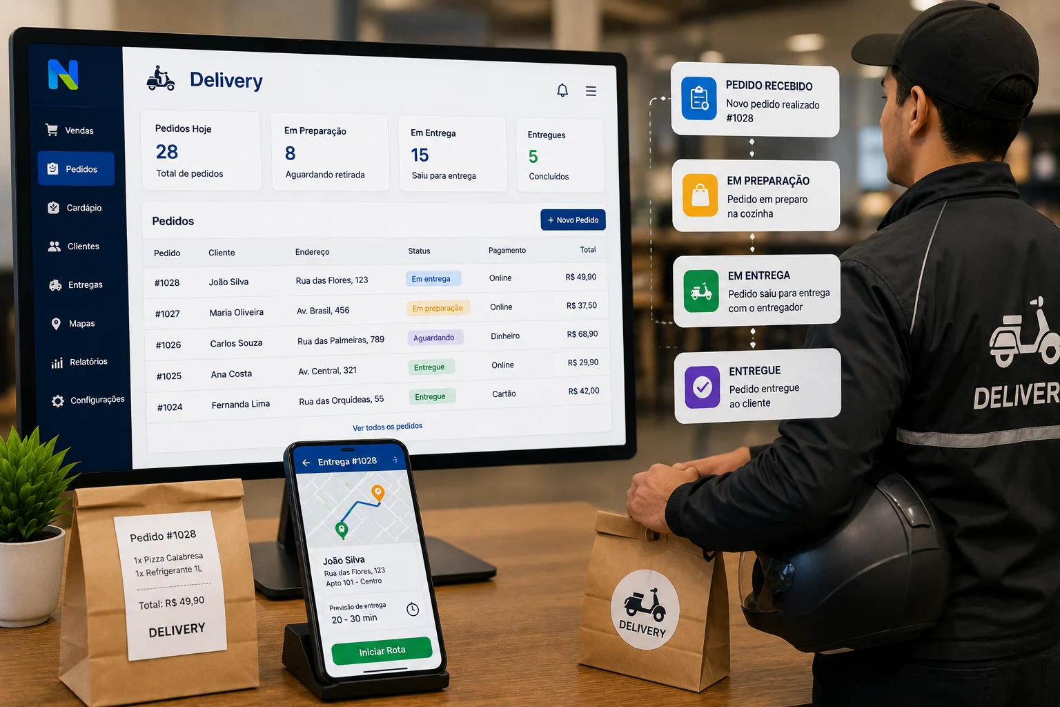 Venda com Entrega Delivery